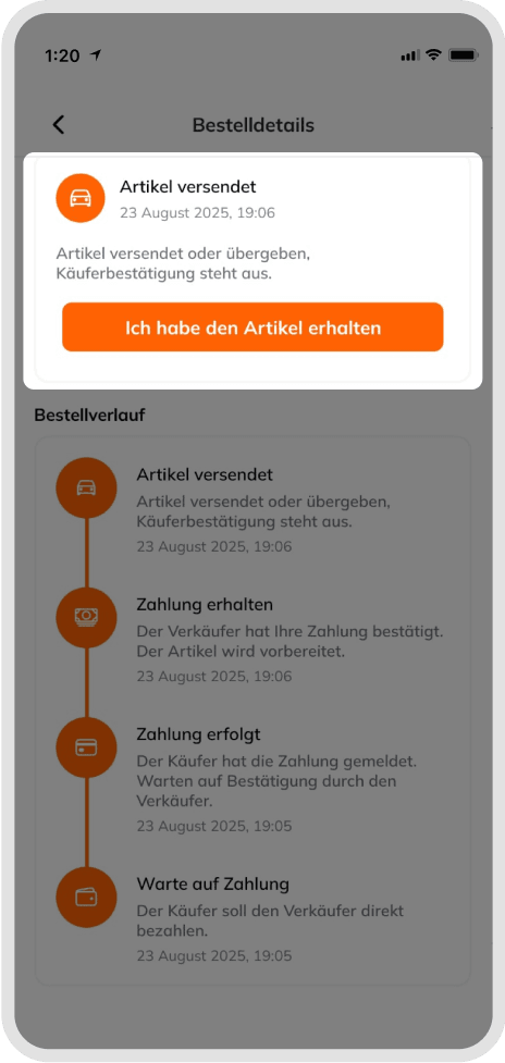 Product details page