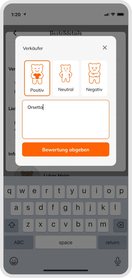 Rating form