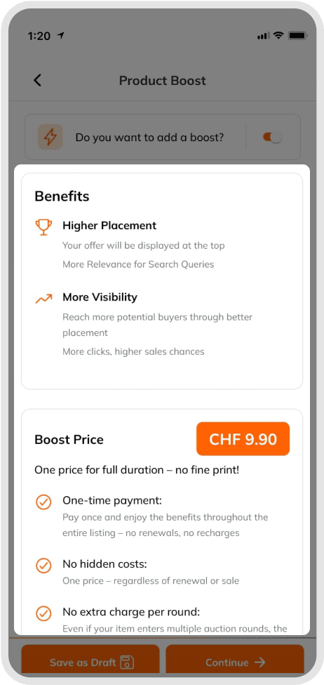 Boost feature example
